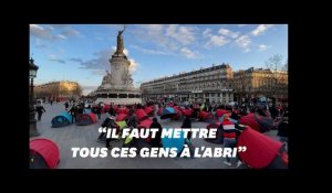 Place de la République, un nouveau campement de migrants s'installe