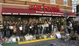 Rassemblement à George Floyd Square après le verdict au procès de Derek Chauvin