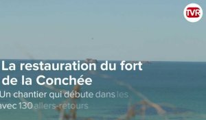 La restauration du fort de la Conchée se poursuit au large de Saint-Malo