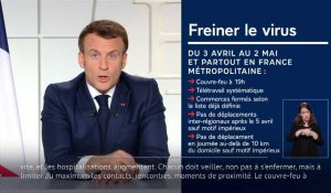 Macron: couvre-feu à 19h et commerces fermés pour toute la France dès samedi