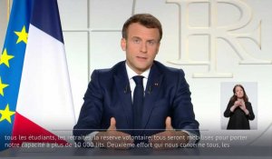 Macron: les restrictions étendues à tout le territoire pour quatre semaines