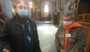 Interview de Père Antonio Polito et Marie-France Jaskula sur la rénovation de l'église Saint-Joseph à Roubaix