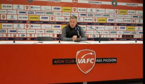 Football (Ligue2) : la réaction d'Olivier Guégan après Valenciennes - Chambly