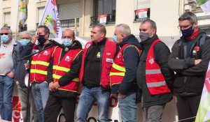 Manifestation des Cargill, à Douai, épaulés par environ 300 militants