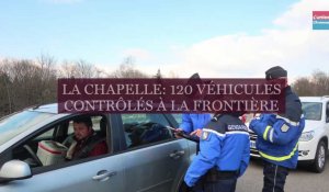 La Chapelle: contrôle de gendarmerie à la frontière
