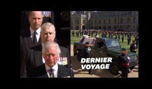 Les images du cercueil du prince Philip, transporté par son véhicule militaire fétiche