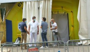 Catalogne: un centre médical installe une unité d'urgence Covid