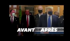Trump assure n'avoir "jamais été contre le masque" sauf que...