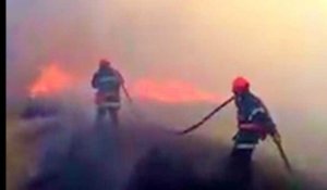 Fitz-James et Rochy-Condé : les pompiers face à plusieurs feux de champs