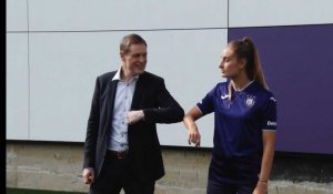 Premier entraînement à Anderlecht pour Tessa Wullaert 