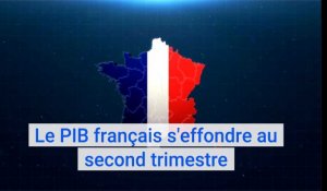Le PIB français s'effondre de 13,8 % au second trimestre selon l'Insee