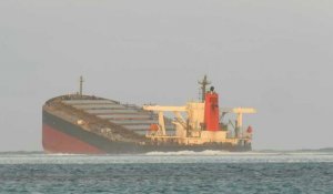 Marée noire au large de l'île Maurice: le navire menace de se briser