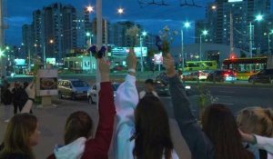 A Minsk, quatrième nuit de manifestations et violente répression