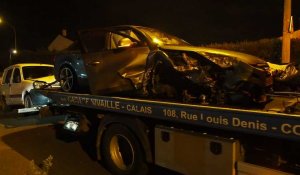 Violent accident à Calais