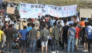 À Lesbos, gaz lacrymogènes contre une manifestation de migrants