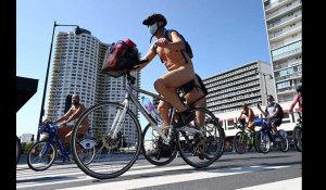 Rennes, première balade de cyclistes nus.