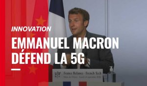 Emmanuel Macron défend la 5G devant des entreprises du numérique