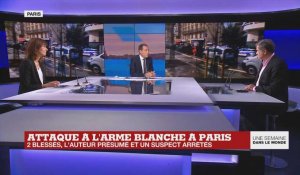 Attaque à l'arme blanche à Paris : deux blessés, deux suspects arrêtés