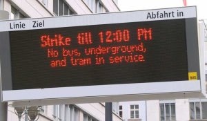 Allemagne: vaste mouvement de grève dans les transports en commun