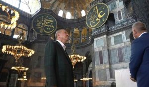Turquie: visite symbolique d'Erdogan à Sainte-Sophie