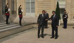 Emmanuel Macron reçoit son homologue chypriote à l'Elysée