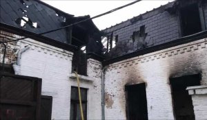 Fourmies, la toiture d'une maison détruite par les flammes