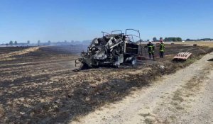Tincques : dix hectares de champ ravagés par les flammes