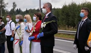 En Lituanie, une chaîne humaine de solidarité avec le Bélarus