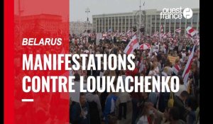 Biélorussie.Manifestations en masse contre Loukachenko