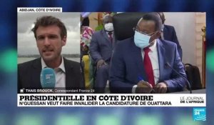 Présidentielle en Côte d'Ivoire : N'Guessan veut faire invalider la candidature de Outtara