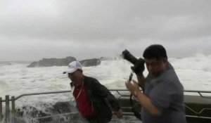 Le typhon Haishen frappe les côtes de la Corée du Sud