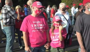 Des supporters de Donald Trump se rendent à un meeting dans l'Ohio