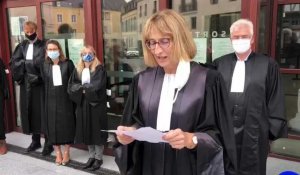 À Laval, les magistrats réunis devant le tribunal pour manifester
