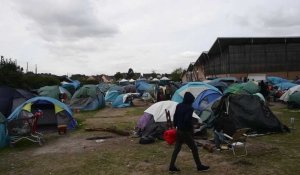 Grande-Synthe: le camp de migrants.