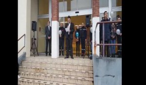 Lillers: l'hommage du lycée Anatole-France au pompier tué dans un incendie à Estrée-Blanche