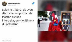 Le décrochage d'un portrait de Macron par deux militants écologistes jugé « légitime » par le tribunal de Lyon