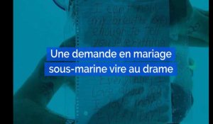 Il se noie en demandant son amie en mariage sous l'eau