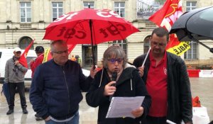 Rassemblement de la CGT contre la réforme des retraites 