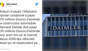 Dieselgate. L'Allemand Daimler condamné à payer 870 millions d'euros d'amende