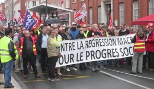 Dunkerque:manifestation contre la réforme des retraites.