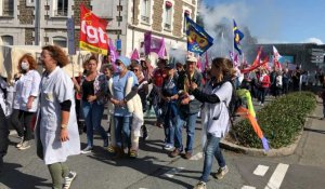 Saint-Malo. Plus de 300 manifestants de l'hôpital à l'Intra-Muros
