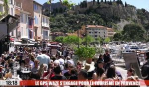 Le GPS Waze va gérer les flux touristiques en Provence