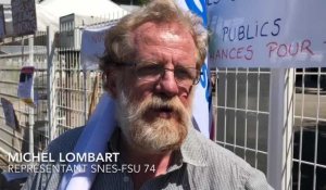 Annecy : un représentant du syndicat Snes-FSU de Haute-Savoie fait le point sur la grève des professeurs le premier jour du baccalauréat