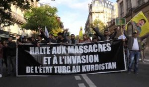 Offensive contre les Kurdes en Syrie: manifestation à Paris