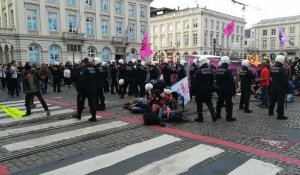 Extinction Rebellion : plusieurs membres interpellés Place des Palais à Bruxelles