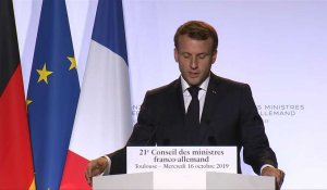 Brexit: Macron veut "croire qu'un accord est en train d'être finalisé"