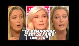 Quand Marine Le Pen jugeait &quot;démagogique&quot; de légiférer contre le voile islamique