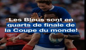 Coupe du monde de rugby: Les Bleus sont en quarts!
