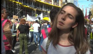 15.000 personnes dans les rues de Bruxelles: interview d'Adelaïde Charlier
