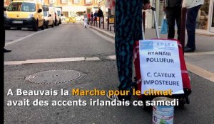 200 manifestants à Beauvais pour le climat mais surtout contre la compagnie Ryanair